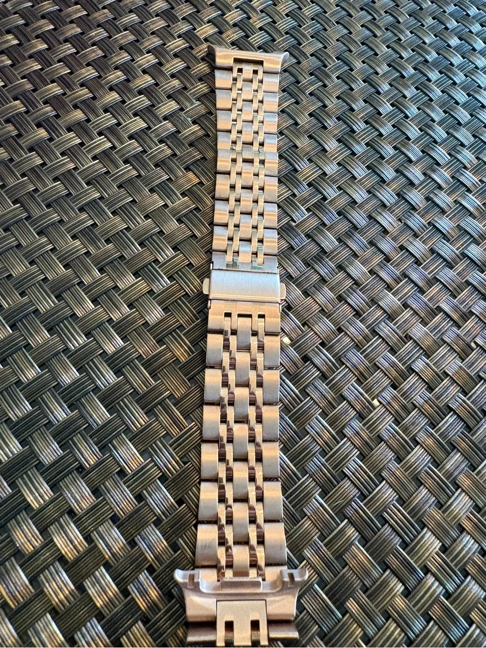 Watch Band- Stainless Steel Rose gold watch band. I am not sure on the size